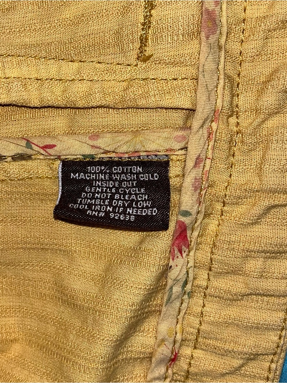 Vintage Fossil Mustard Yellow Double Breasted Jacket NWT (Size: Medium) - Picture 7 of 12